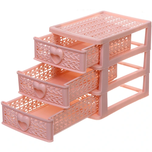 Комод малый ПАЛЕРМО, цвет пудровая роза, 3 отделения, 13911,5см_4