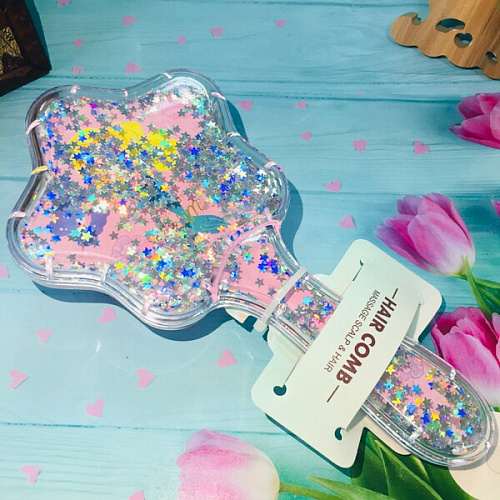 Расческа массажная Baby House Mila, микс 4 вида Русалочка, 1785см_25