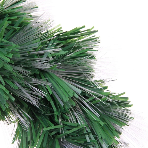 Венок хвойный Волшебные переливы d-40 см светодиодный, Теплый белый_9