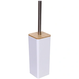 Ерш с высокой закрытой подставкой "Квадро" 38 см белый