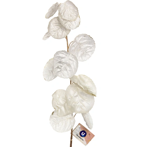 Искусственные цветы FLOWERS GLAMOUR 80см Ветка декоративная белая_7