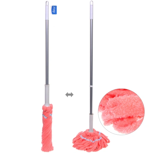 Швабра отжимная с насадкой из микрофибры ручка 130см HG56