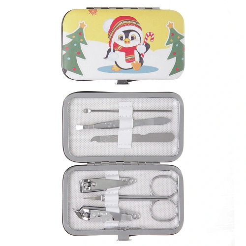 Набор для маникюра в футляре 6 предметов "Пингвинёнок Лучик!",11*6,5см (разработка РЦ Восток / пакет с подвесом)