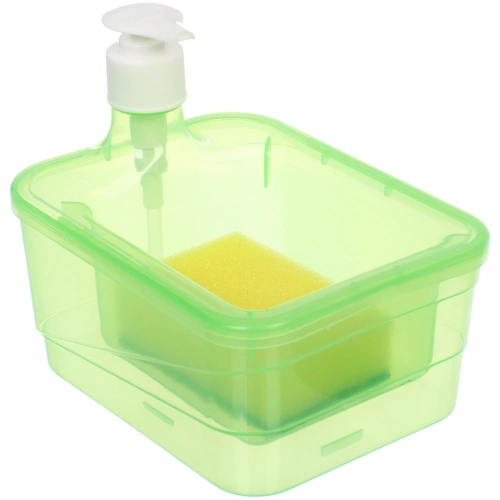 Подставка под губку с дозатором 600мл 16.5х12.5х16 F2002