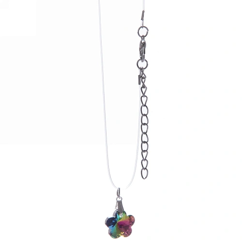 Подвеска на шею на леске "Emerald Chameleon - Цветок", микс 5 цветов, d-14мм