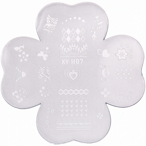 Набор для дизайна ногтей - стемпинг VivA Manicur, пластина цветок, микс 4 цвета, 1911см_17