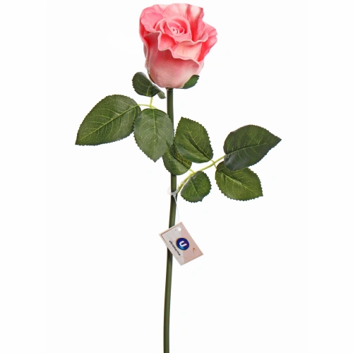 Цветок искусственный "Natur" 50см Розочка розовая