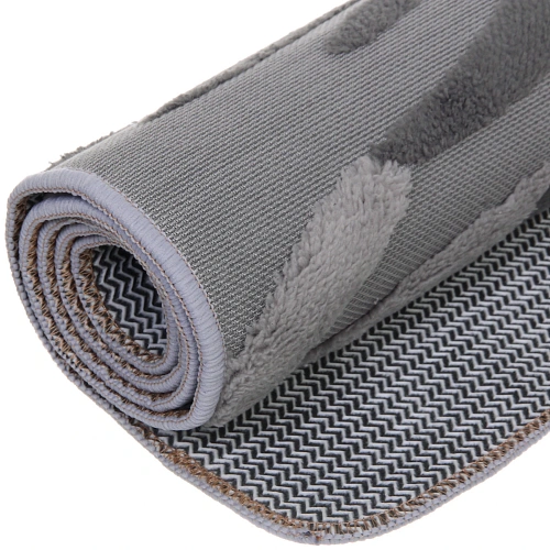 Коврик для ванной 80120 Тропики серый_4