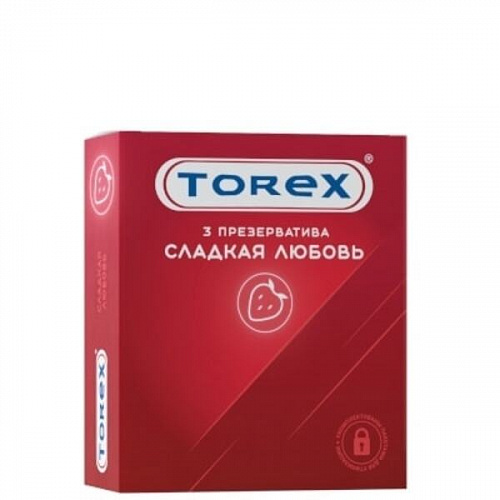 Презервативы TOREX латексные Сладкая любовь (3 шт/уп)