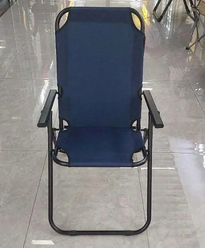 Кресло складное с подлокотниками TFS1608, 54*68*95 см, 3 положения, темно-синий.