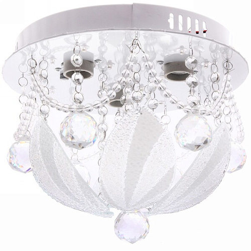 Люстра 3*40Вт Е27+LED 25*30*30см хром A41042-300