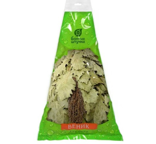 Веник дубовый с полынью в уп. "Банные штучки"