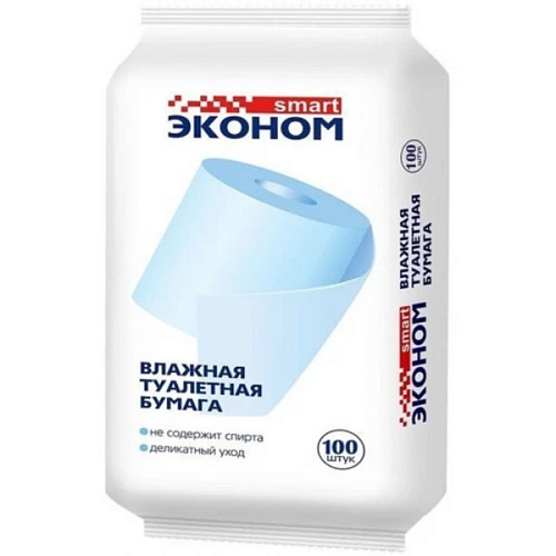 Влажная туалетная бумага Эконом smart №100