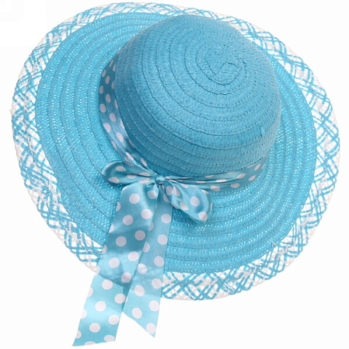 Шляпа женская с широкими полями TiraMiSu- Афина, микс  цветов, р58, ширина полей 10 см_17