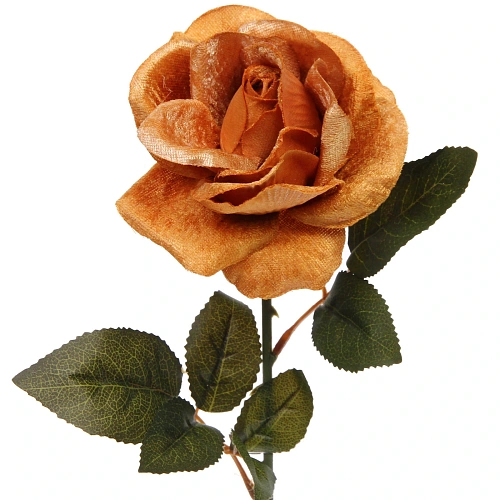 Искусственные цветы FLOWERS MAGIC 53см Роза золотая_7