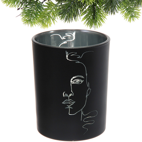 Подсвечник Нежный силуэт 1012,5 см, Черный_3