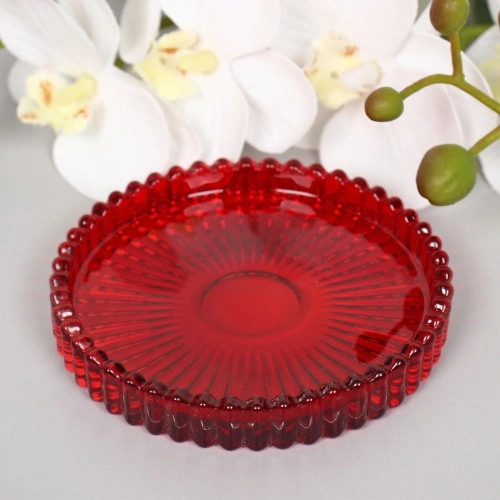 Подсвечник "Романтика" 10*1,5 см, Красный