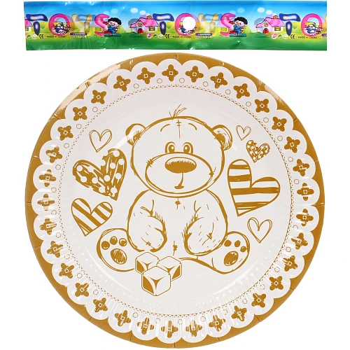 Тарелка бумажная 18 см в наборе 10 шт Моё Чудо_3