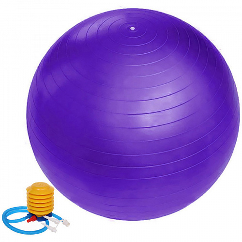 Фитбол Sportage 85 см 1000гр с насосом, фиолетовый