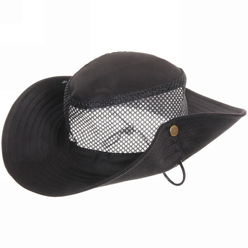 Шляпа мужская с клепками и сеткой Cowboy, микс 6 цветов, 58р, ширина полей 7,5см_6