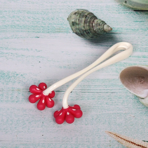 Массажер для лица, шеи и зоны декольте Beauty House, цветок, цвет розовый, 187,5см2212см_3