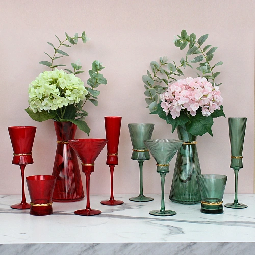 Бокал для шампанского 180мл VIVALDI в наборе 6шт, зеленый_10