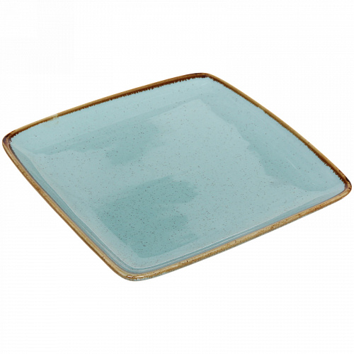Тарелка керамическая "Tiffany Blue" обеденная  20,3*20,3*2см
