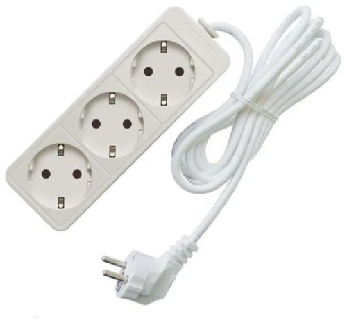 Удлинитель 3гнезда  5м с заземлением выключатель ПВС 2200Вт 3x0.75мм² Союз (40)