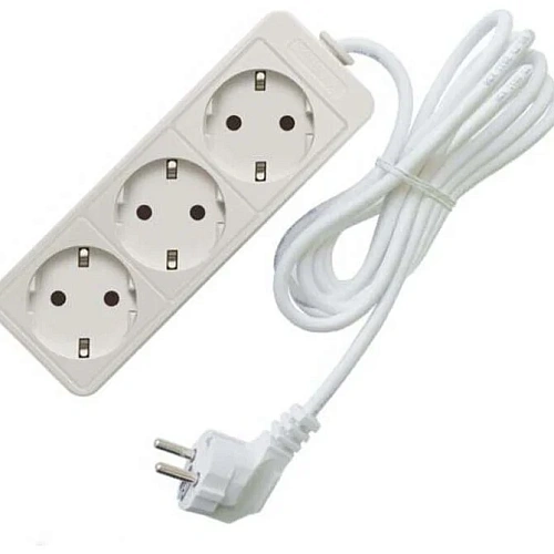 Удлинитель 3гнезда  5м с заземлением выключатель ПВС 2200Вт 3x0.75мм² Союз (40)