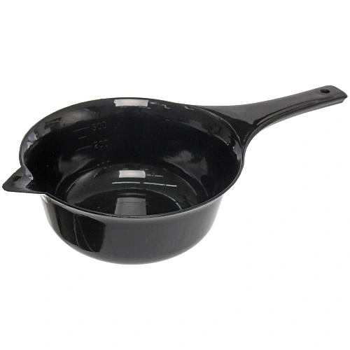 Чаша для окрашивания, с удлинённой ручкой, 300 мл, d = 12 см, цвет чёрный