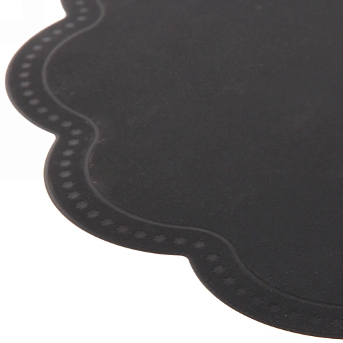 Салфетка плетеная 38см Natural, серая_5