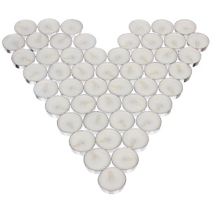 Свечи чайные в наборе 50 шт "Белоснежная классика", Белый