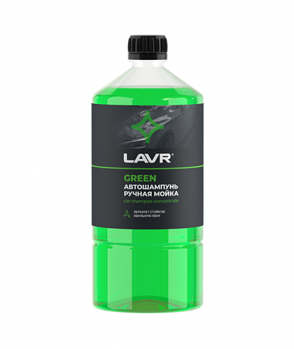 Автошампунь для ручной мойки LAVR Green, 1 л 