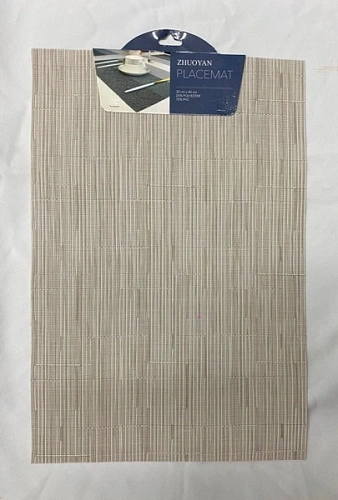 Салфетка на стол 30*45см "Строчка" плетеная, бежевая