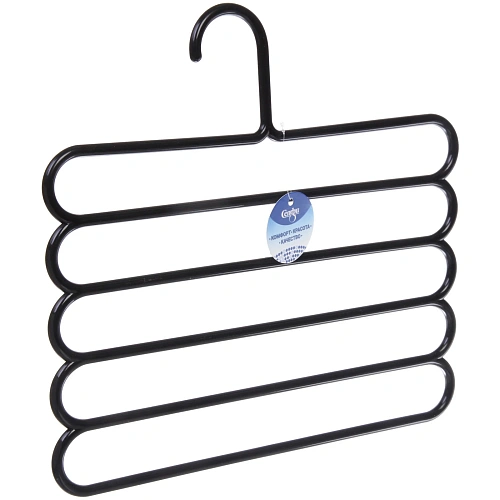 Вешалка многофунциональная ИДЕЯДОМА, цвет черный, 5 отд, 3233см (Лейбл Селфи)_4