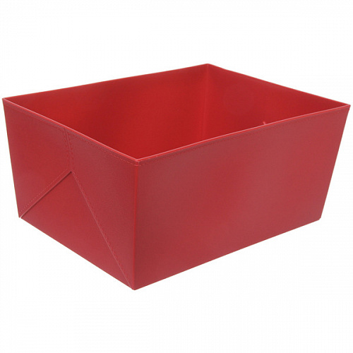 Корзина для хранения с эластичными стенками "ФОРЛИ", цвет бордовый, 34,5*25,5*16см (лейбл Селфи)