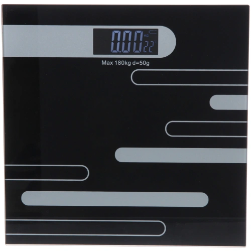 Весы напольные электронные "Stone" 28*28*0,5 см (работает от 2хААА), черный