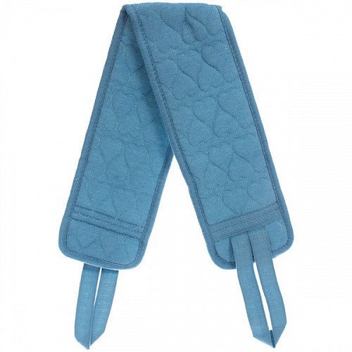 Мочалка для тела жёсткая "Premium - Dalila", цвет тёмно - синий, 10*80см (ZIP пакет)