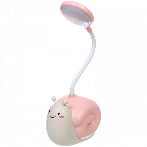 Настольная лампа "Sweet - Snail" LED, USB 0.6-4.2W 5V, Розовый
