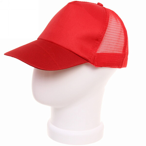 Бейсболка с сеткой Summer collection, цвет красный, р58_7