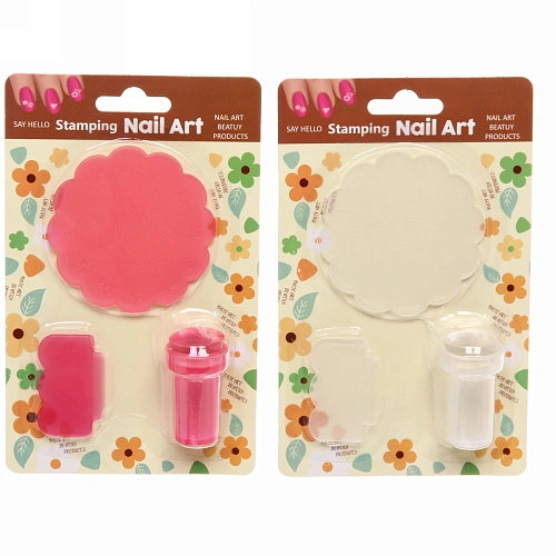 Набор для дизайна ногтей - стемпинг VivA Manicur, пластина ажурная, микс 4 цвета, 1711см_4