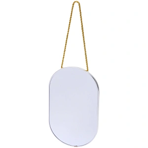 Зеркало подвесное "ЭЛАНТРА", овал, цвет хром, 16,5*26см