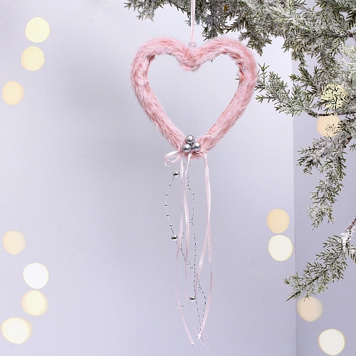 Украшение подвесное "Сказочные фигуры" 12 см (микс), Розовый