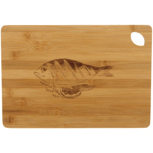 Доска бамбуковая для подачи "SHEF" 33*23см Рыба