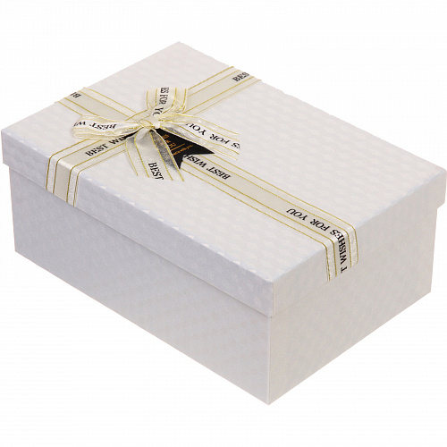 Коробка подарочная "Момент" 23*16*9,5 см, белый