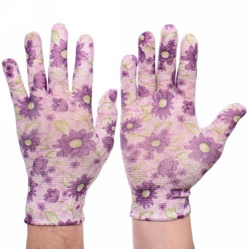 Перчатки нейлоновые "Лайт-Маргаритки" 8 р-р набор 5 пар