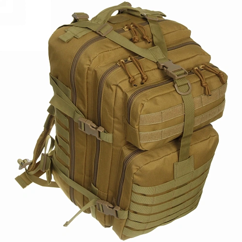 Рюкзак туристический 40л, цвет песочный,D3_14