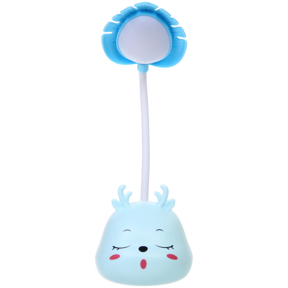 Настольная лампа "Sweet deer" 7.5*13.5*20 см LED, USB 0.6-3W, Голубой