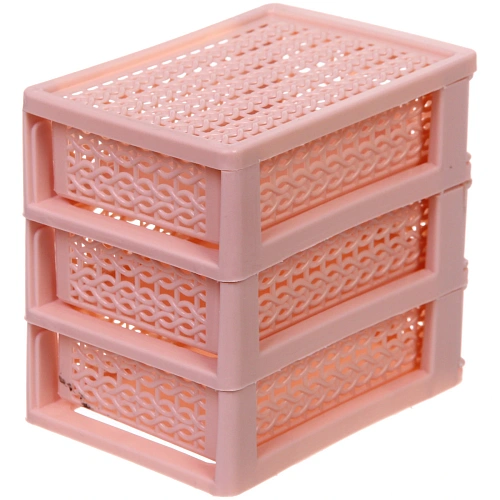 Комод малый ПАЛЕРМО, цвет пудровая роза, 3 отделения, 13911,5см_5