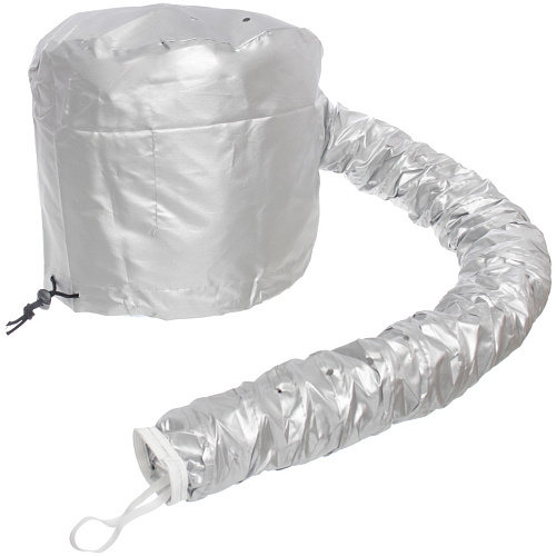 Шапочка для сушки волос, ламинирования и масок Beauty Shop, с кулиской, цвет серебро, 842322см_3